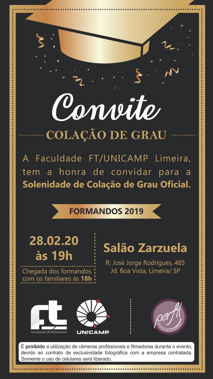 Colação de Grau 2S/2019 FT Colação de Grau 2S/2019 FT